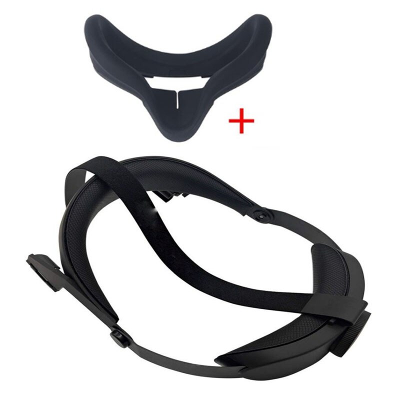 Behagelig justerbar dekomprimering hode stropp til oculus oppdrag vr headset hjelm med belte briller tilbehør