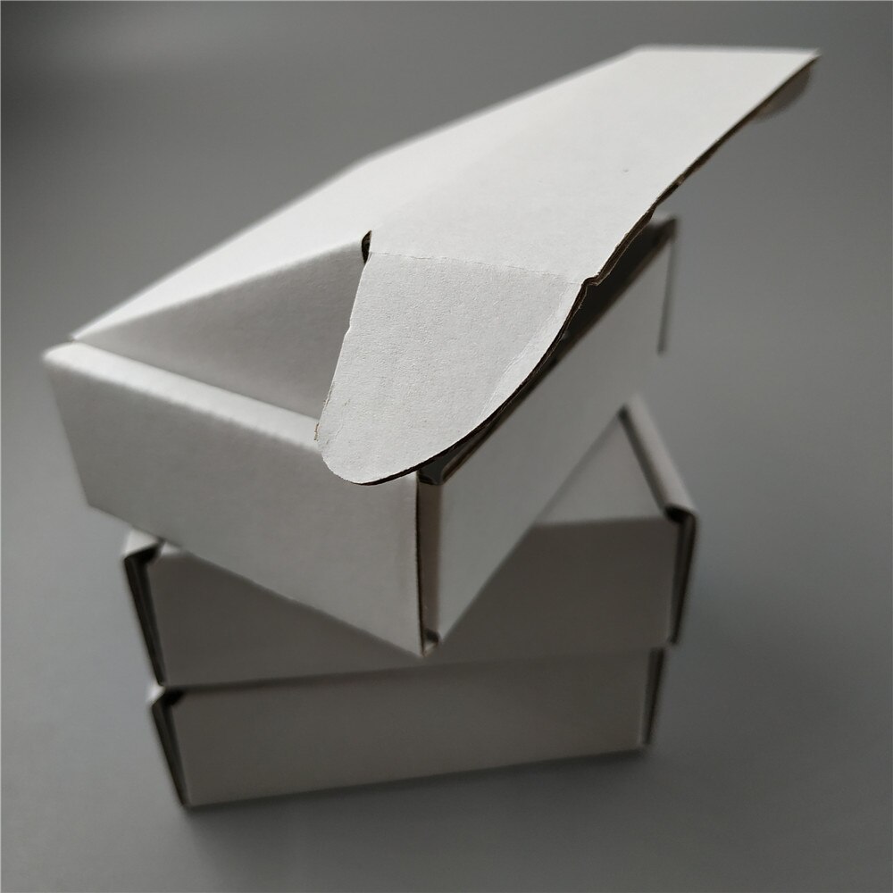 17cm 50pcs blank white Paper Post Pack Box Storage Online Shopping Express Boxes white Mailing Box