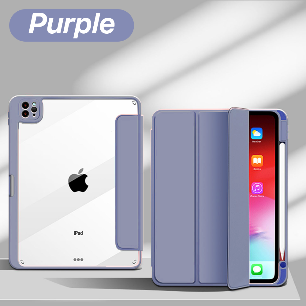 Nederlands Voor IPad 10.9 Air4 Air5 met potloodhouder Transparant geval voor IPad 5/6/7/8/9/10e Funda Mini 6 Pro 11 12.9In beschermhoes