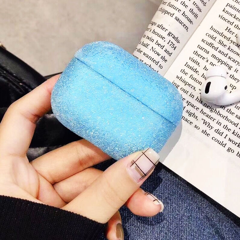 EKONEDA Bling Diamanti Di Lusso di Caso Per Airpods Caso di Colori Della Caramella Della Ragazza Della Copertura di Protezione Per Airpods 2 Airpods pro auricolare casi: Airpods Pro Blue