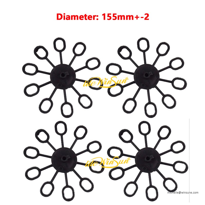 Stage Bubble Machine Motor 12V DC RPM 45R Metal Motor Plastic Motor Impeller Replace Spare: 4xImpeller