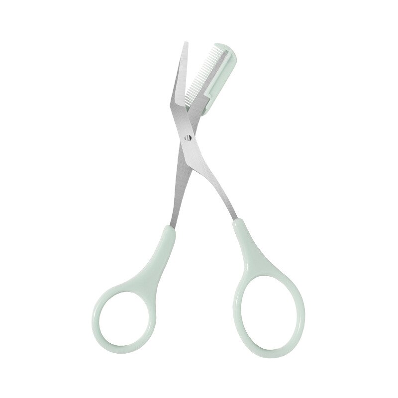 Recortador de cejas de acero inoxidable, peine, tijeras de pelo, Clips, maquinilla de afeitar, accesorios de maquillaje, 1 pieza: 03