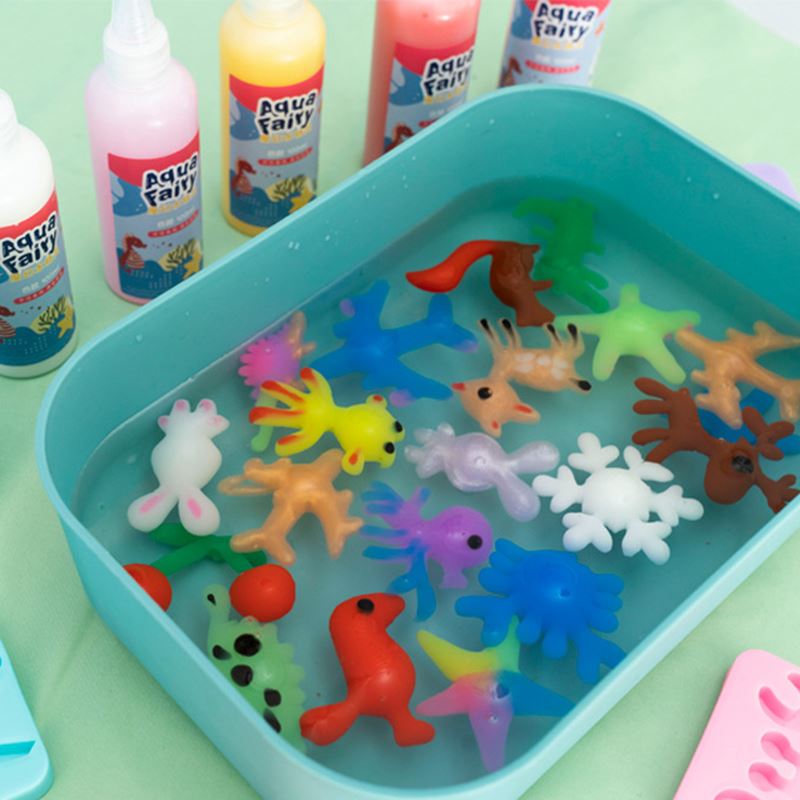 Leuchtende Fee, magische Wasserelfe, leuchtet im Dunkeln, ozeanische Form, Aqua-Fee-Gel-Sets, DIY-Handwerk, Materialien, für Kinder