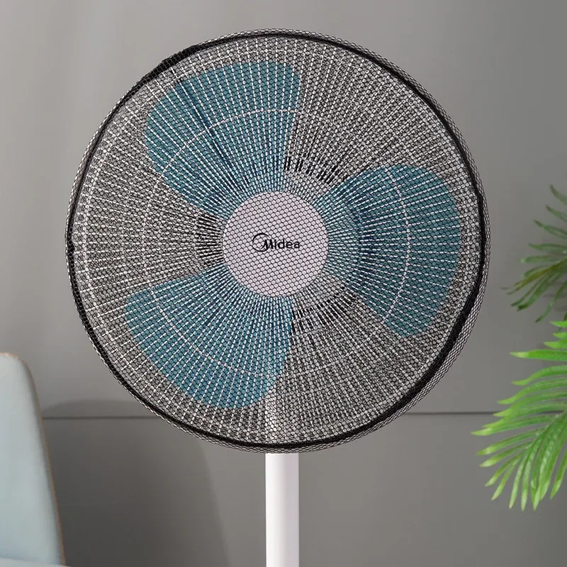 Universele Elektrische Ventilator Cover Fan Bescherming Covers 16/18 Inch Veiligheid Cover Kind Baby Anti-knijp Elektrische Net Mesh Fan: Licht Groen