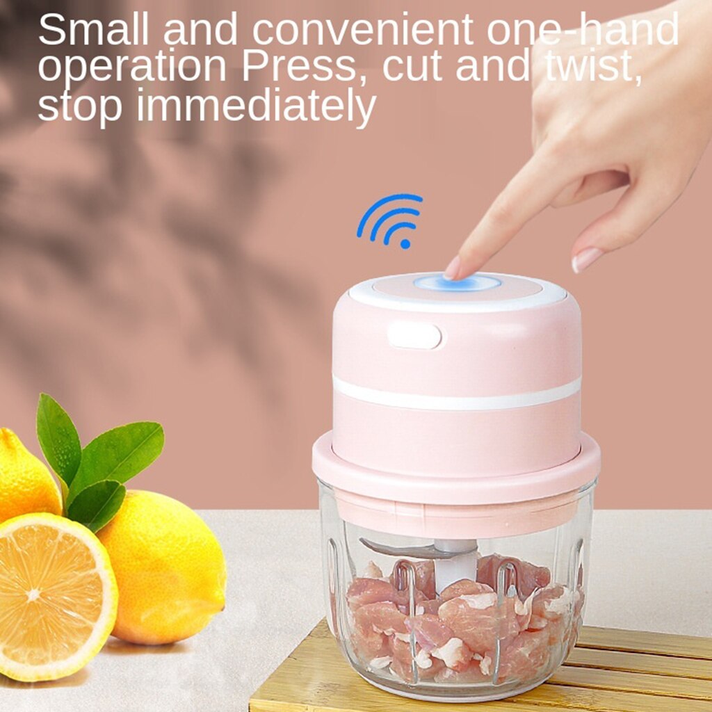 Elektrische Mini Voedsel Chopper Processor, Draadl... – Vicedeal