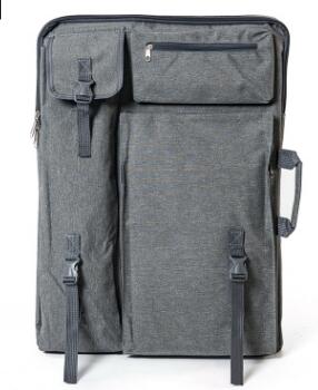 Large Art bag for drawing board painting set travel sketch bag for sketching tools Canvas painting art supplies for artist: gray