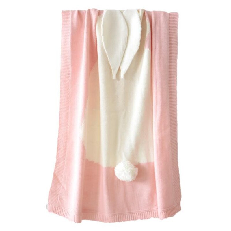 Pasgeborenen Slapen Quilt Deken Baby Speelkleed Konijn Kinderwagen Cover Kinderen Quilt Dutje Student Kids School Dekbed Sofa Dekens: Roze