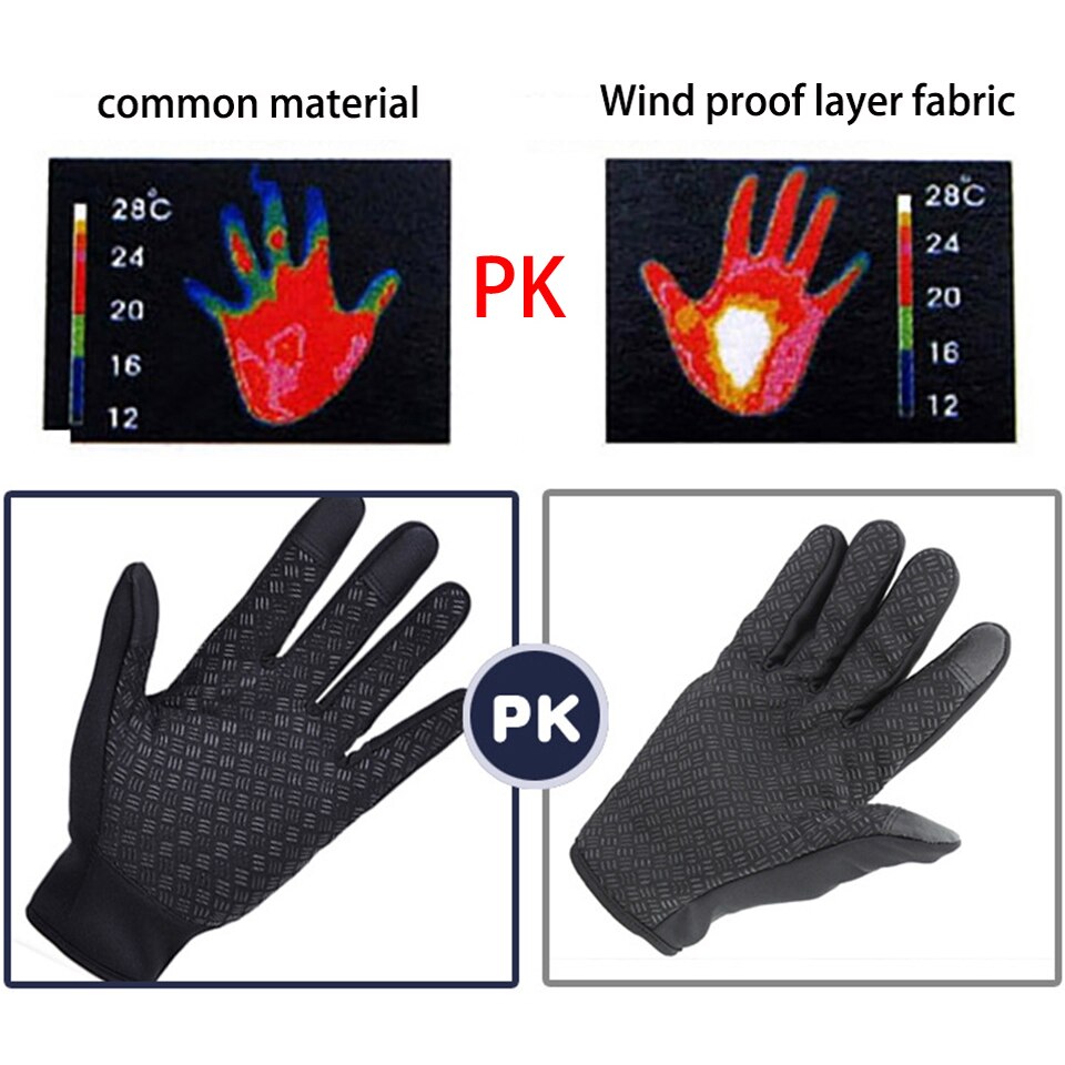 Warm Horse Riding Gloves Windproof Luva Ciclismo Touch Screen Equestrian Gloves For Women Men Child
