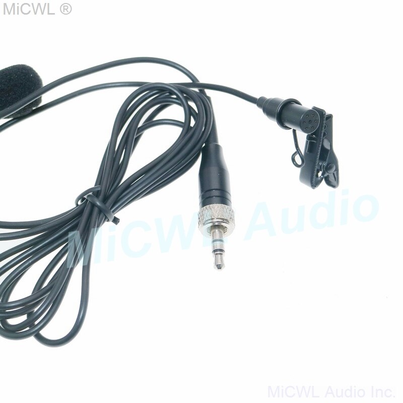 MICWL Clips de corbata micrófono solapa Lavalier para Sennheiser EW 100 300 500 G1 G2 G3 inalámbrico MKE2 con Clip y tapa