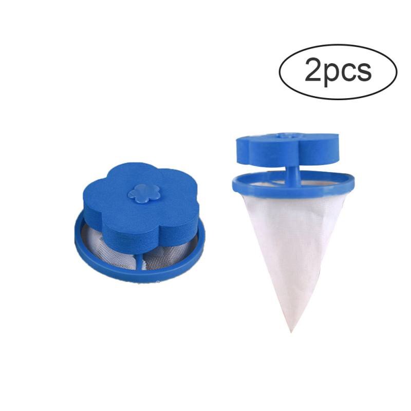 Reusable Washing Machine Floating Lint Mesh Trap Bag Hair Catcher Filter Net Pouch Household Tool