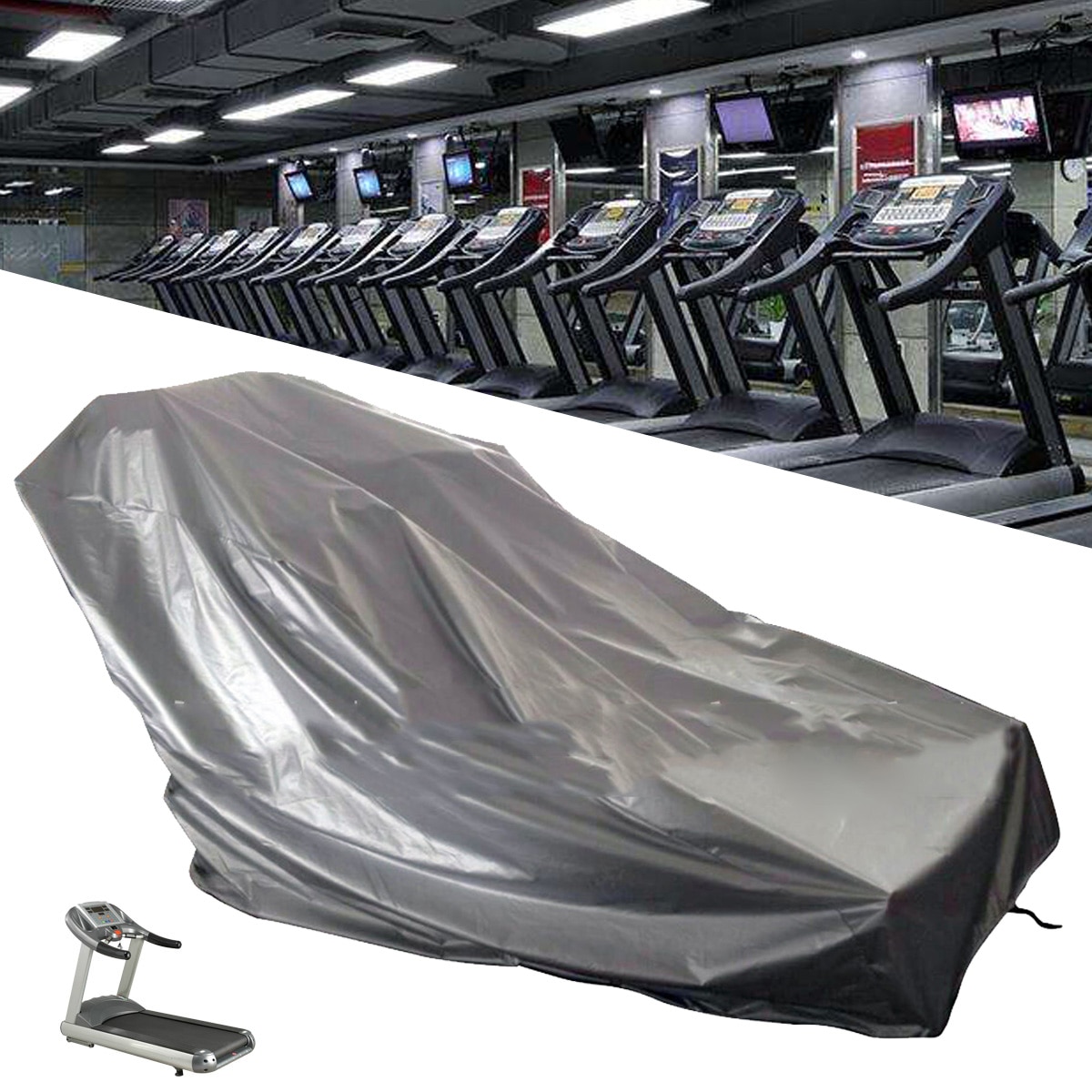 1 ud. Cubierta exterior Mini cinta de correr cubierta a prueba de polvo impermeable tela Oxford duradera