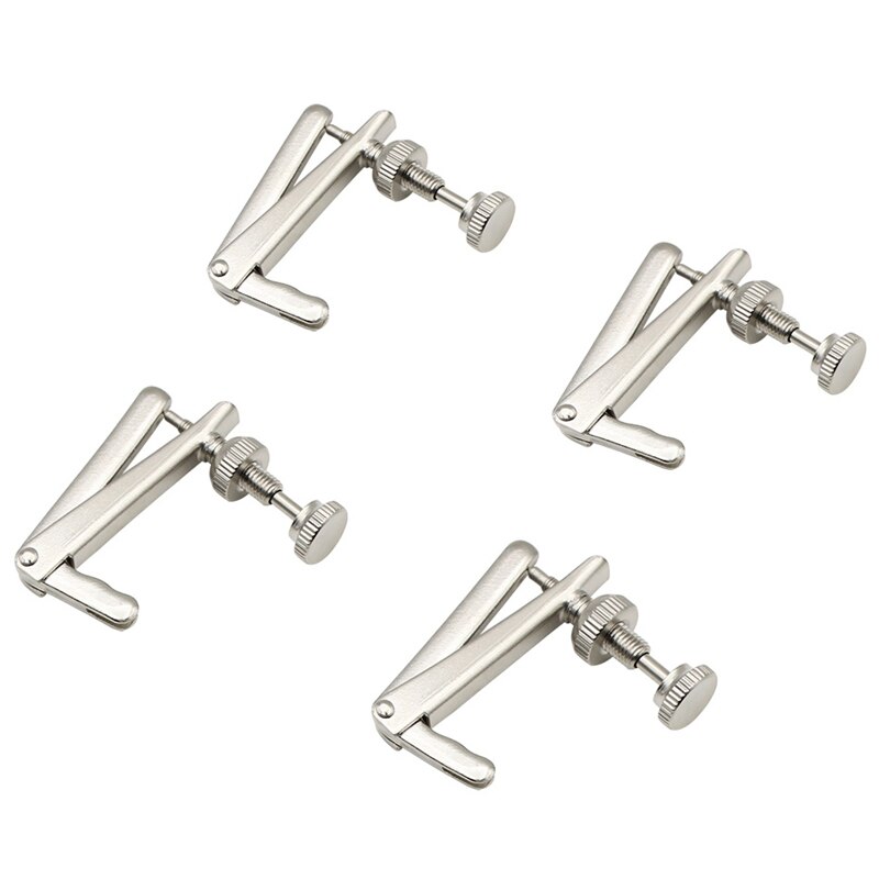 Cello 4 st 3/4-4/4 silver cello finstämmare fiol strängjusterare tillbehör delar