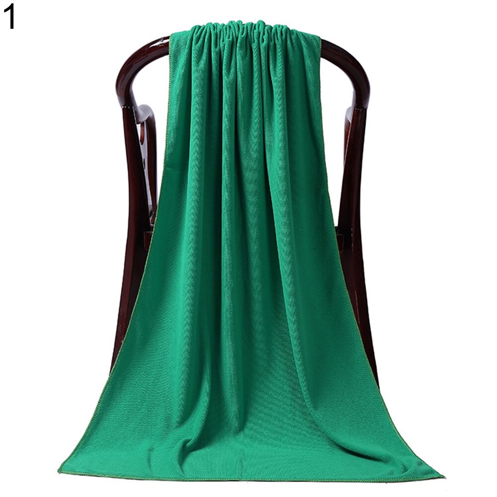 80 x 180cm Large Absorbent Microfiber Drying Beach Swim Sport Bath Towel Sheet Home Textile: Green 671552