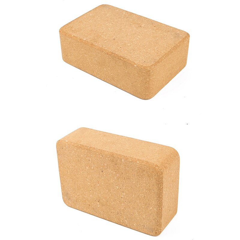 Gym Fitness Cork Wood Yoga Block Brick For Crossfit Exercise Workout Training Bodybuilding Equipment