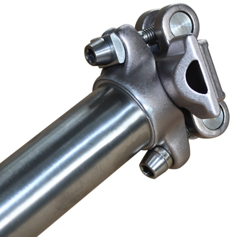 - zadelpen van titaniumlegering voor mtb/racefiets zadelpen 31.6 mm x 350mm titanium zadelbuiskop