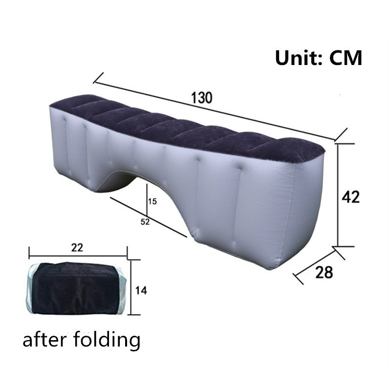 colchon hinchable coche cama inflable SUV asiento trasero limpio niño ciclista colchón neumático asiento trasero asiento de asiento de campamento accesorios colchones inflables para dormir automovil autos acampar: Grey