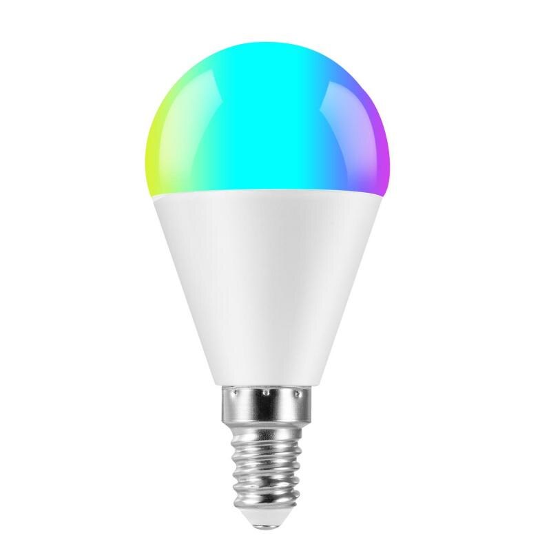 V26 Alexa LED Smart Bulb WiFi Voice Control RGB Energy Saving Dimming LED Light Smart Life Multicolor Smart Blub 6W Google Home: E14