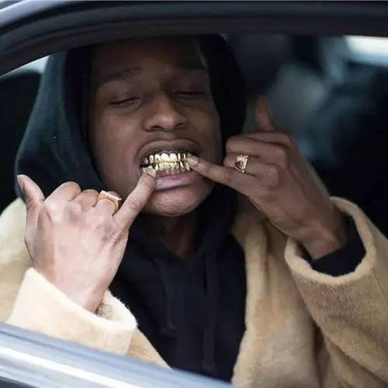 1 stk hip hop tænder sæt sølv guld tand top bund caps punk falsk dental grill til kvinder mænd krop smykker cosplay fest