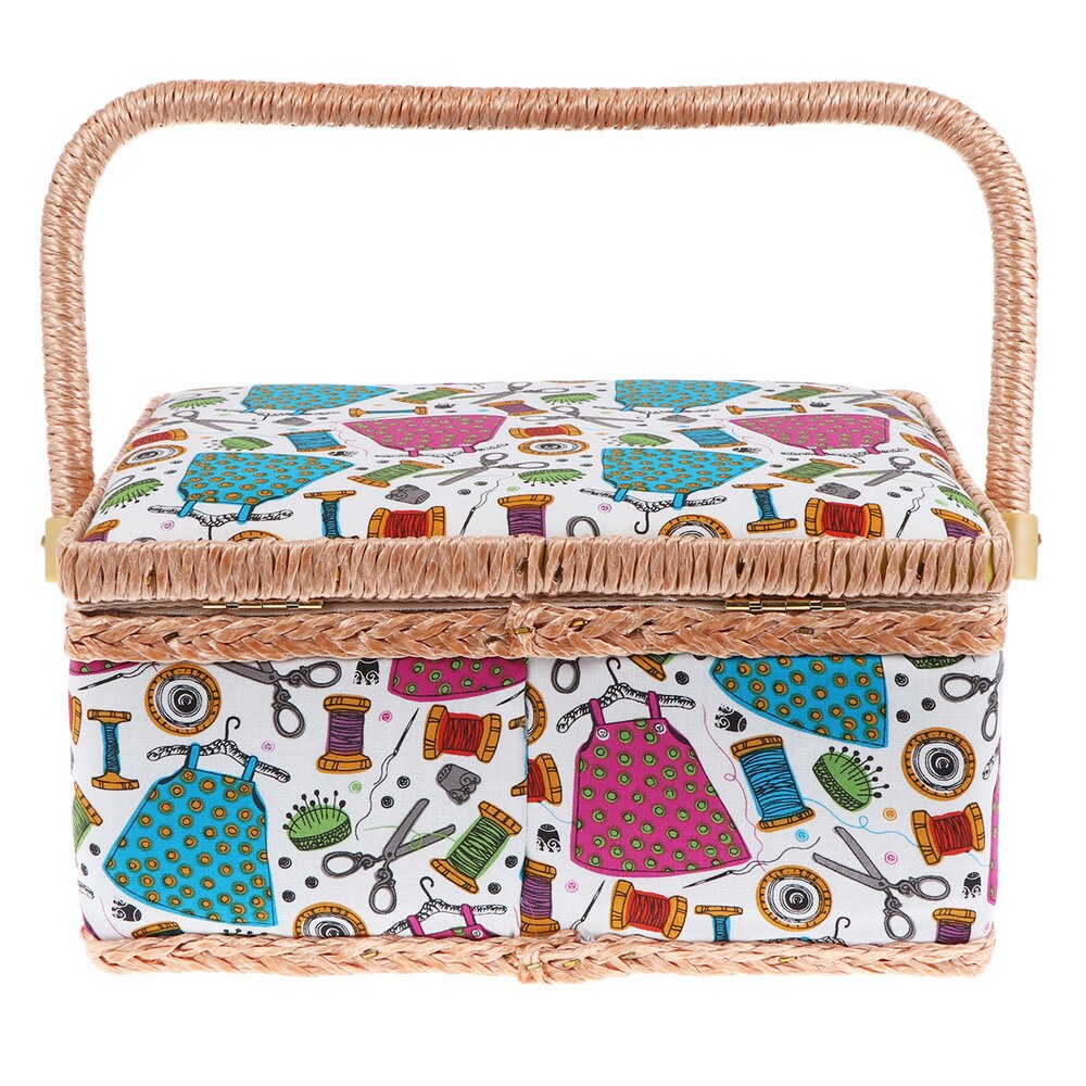 1PC Needle And Thread Basket Printing Sewing Case Stitch Tools Holder Sewing Accessories Container
