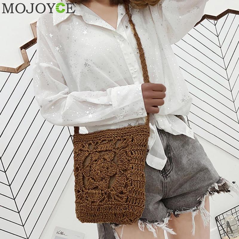 Bohemian Geweven Hollow Out Beach Bag Vrouwen Gehaakte Omzoomd Stro Clutch Handgemaakte Dag Koppelingen Breien Weave Boho Zomer Tas