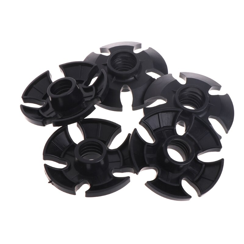 5pcs Climbing Trekking Pole Tips Replacement Snow Flake Mud Guard Basket Cap Ski: Default Title