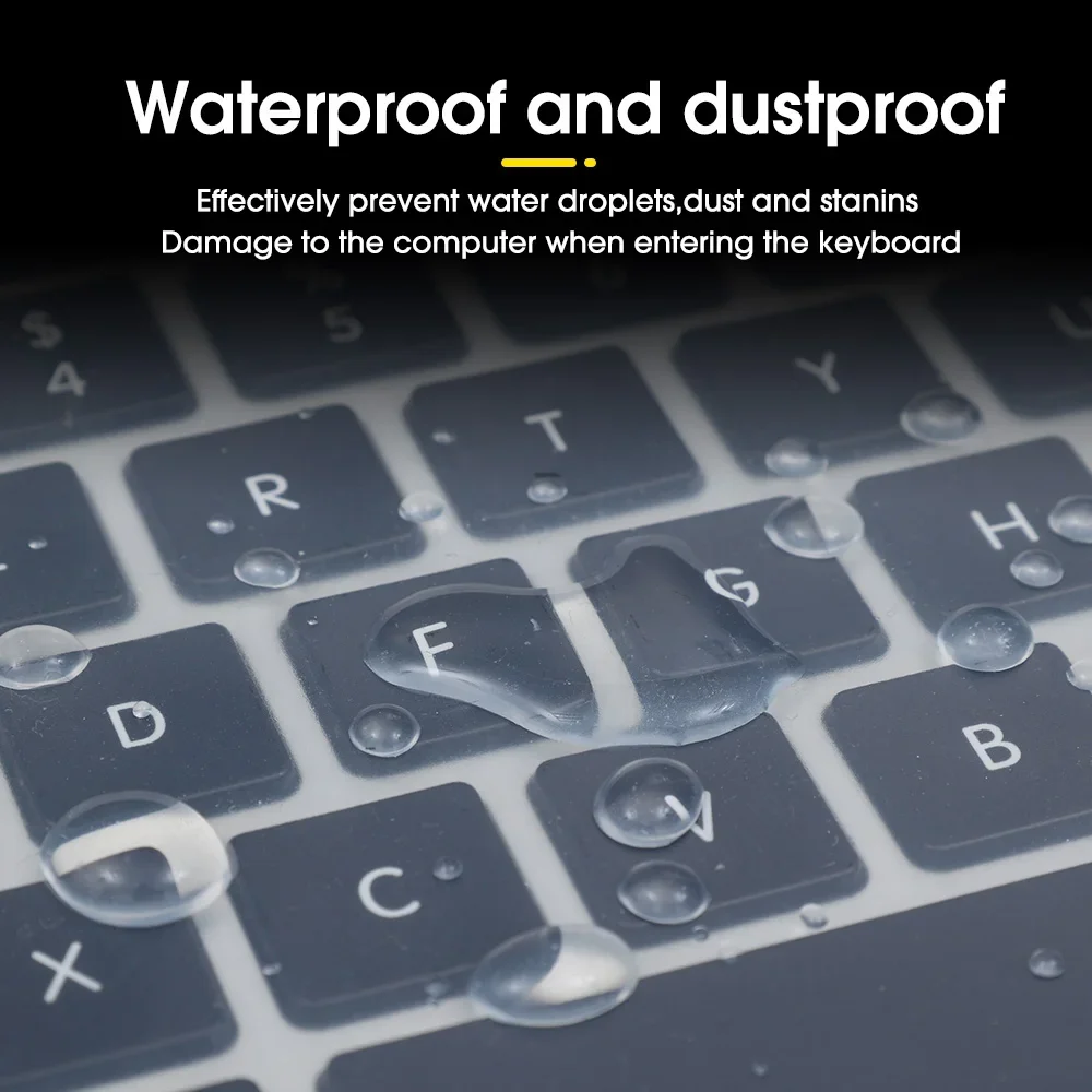 3 Size Universal Laptop Keyboard Cover Protecter 10/14/16 inch Waterproof Dustproof Silicone Notebook Keyboard Film for Macbook