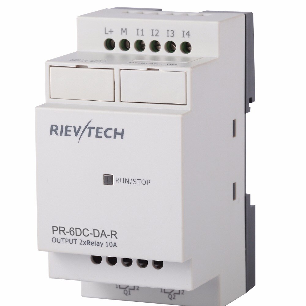 RIEVTECH, mini programmable logic controller für intelligente steuerung PR-6DC-DA-R