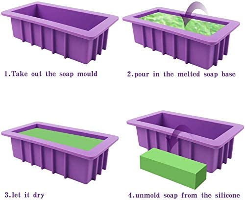 Diy Zeep Maken Accessoire Kit Starter Set Inclusief Rechthoekige Siliconen Zeep Mal Voor Handgemaakte Zeep