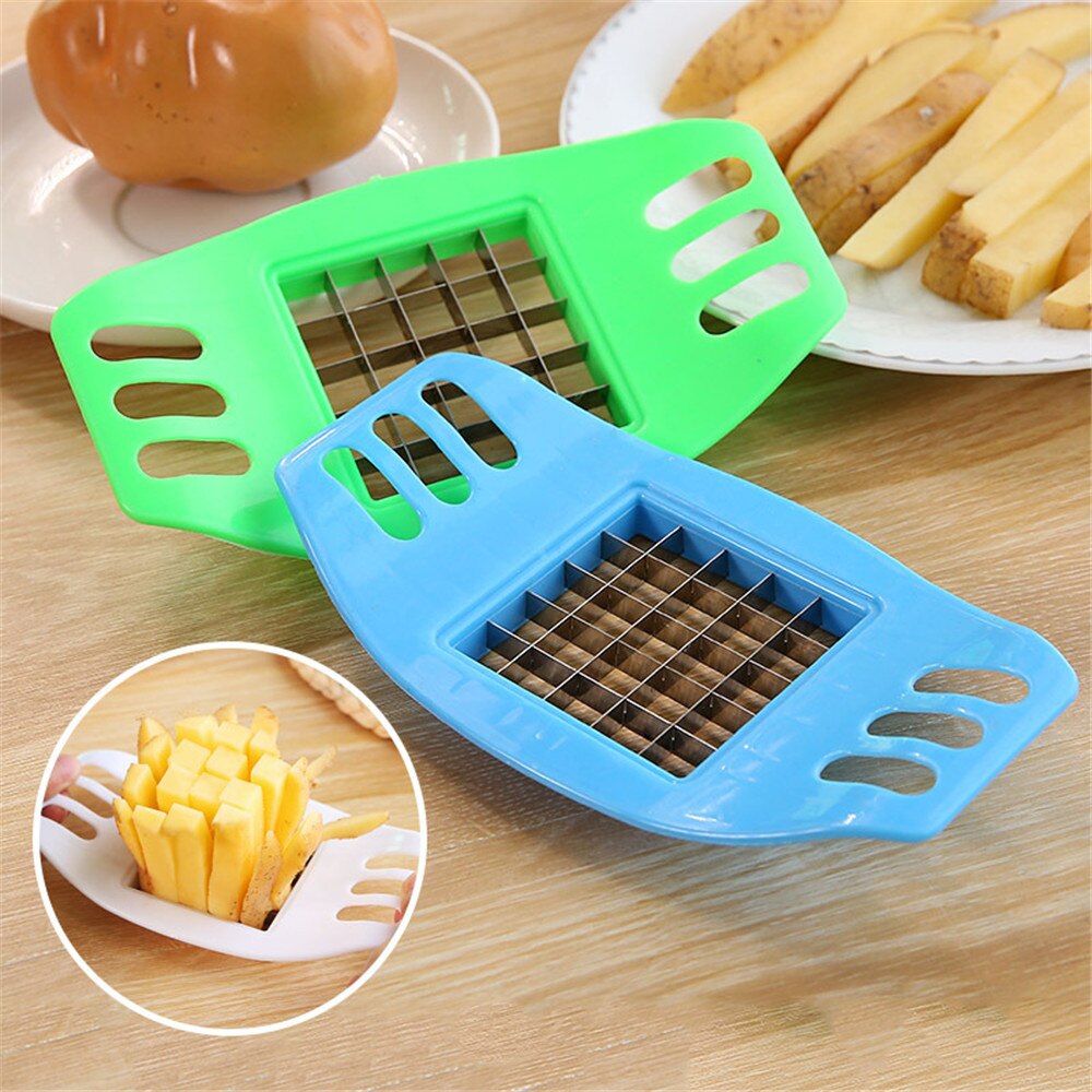 Stainless Steel Vegetable Potato Slicer Cutter Chopper Chips Making Tool Potato Cutting Fries Tool Kitchen Accessories
