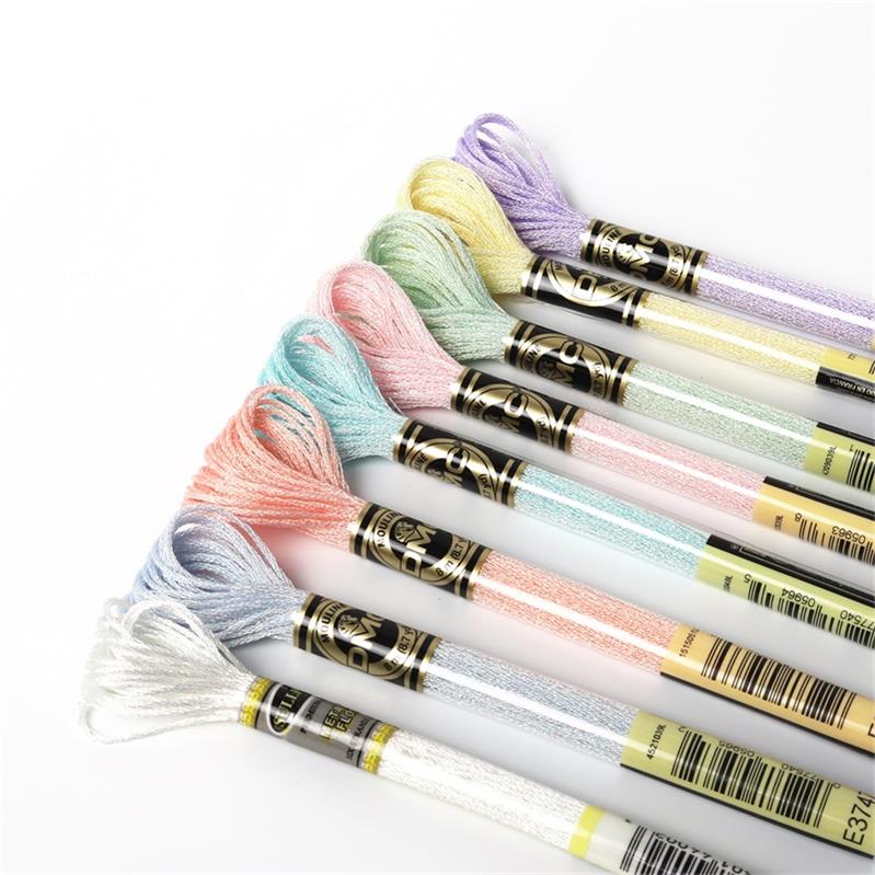 Light Effects Floss Metallic Floss Cross Stitch Embroidery Thread 8 meters each Skein DMC and Sullivans brands different group: Pearlescents