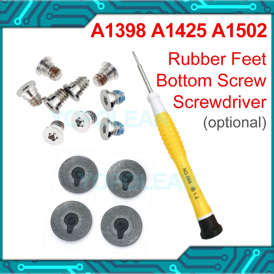 Bottom Screw Screws Rubber Feet Srewdriver For Macbook Pro Retina 13" 15" A1398 A1425 A1502