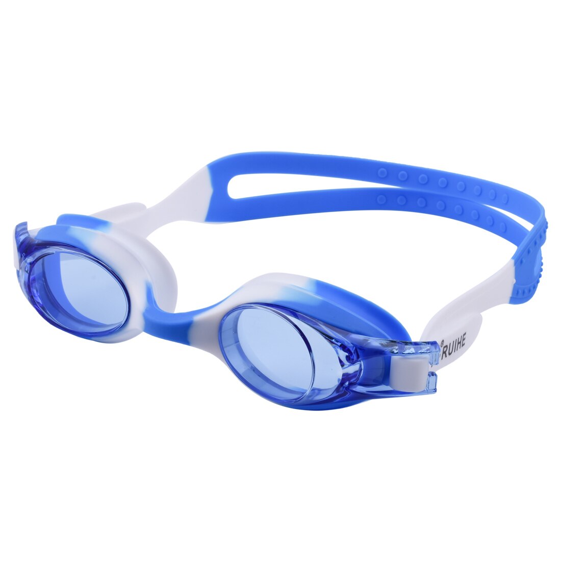 Zwemmen Bril Kinderen Zwembril Anti-Fog Professionele Waterdichte Siliconen Jongen Meisje Zwemmen Zwembad Brillen Kinderen: Blue with White