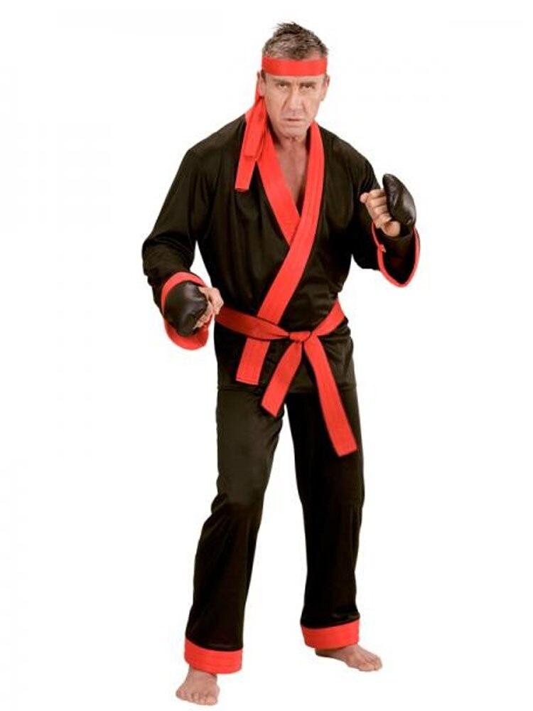 widman disfraz de kick boxer, karateca, karate, varias tallas, hombre adulto, para fiestas, carnaval, despedias