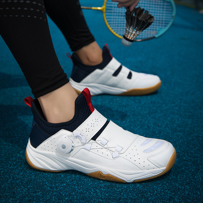 hommes et femmes Badminton sol dur extérieur doux pelouse antidérapant résistant à l'usure poignée lisse chaussures de sport