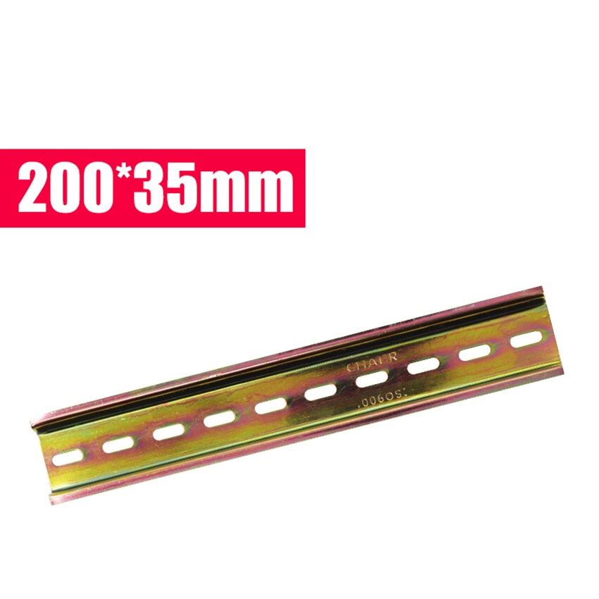 Universal Type 35mm C45 Steel Slotted DIN Rail DZ47 Open Circuit Breaker AC Contactor Terminal Blocks for Ammeter 10cm/20cm/30cm