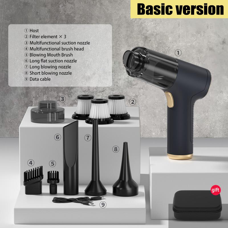 Xiaomi 1290000 Aspiradora potente PA, Mini aspiradora portátil inalámbrica para coche, electrodoméstico, aspiradora de mano para coche: Rojo