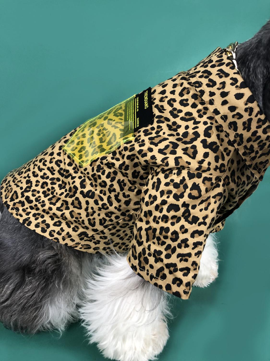 Coola husdjur hundkläder för hund leopard tryck hund kläder för små hundar chihuahua bomull valp skjortor