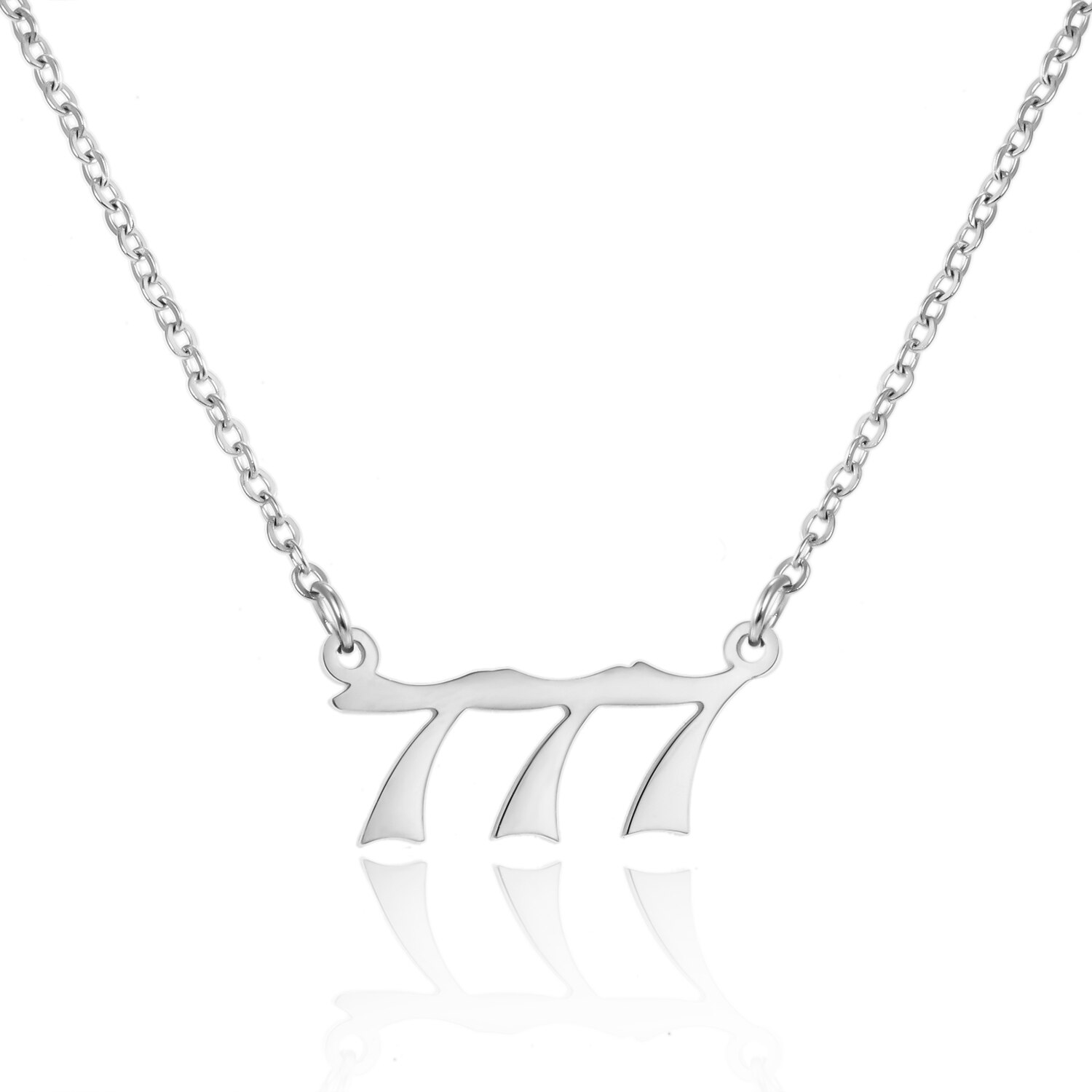 Minimalistischen Silber Farbe Edelstahl Frauen Anzahl Halskette Anhänger Halsband Weibliche Schmuck Punk Paar Schlüsselbein Kette Kragen: Silver color 7