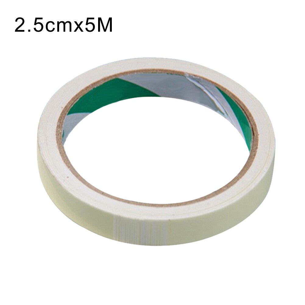 Lysande tejp 2.5 cmx 5m fluorescerande natt självhäftande glöd i mörkret dekaltejp säkerhet heminredning varningstejp: 2.5 cm x 5m