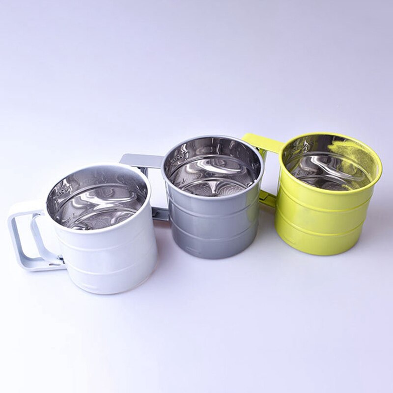 Stainless steel icing sugar shaker Multi-function hand-held screen flour sieve Bakery tools Kitchen accessories reposteriabaking