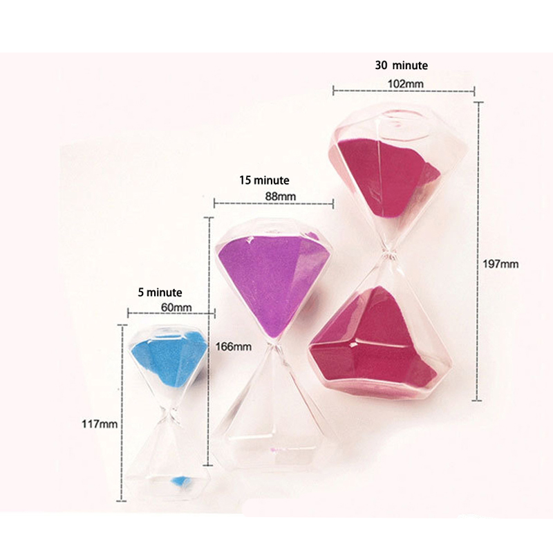 Grand 30 Minutes diamant sablier salon ameublement saint valentin sablier minuterie décoration ornements