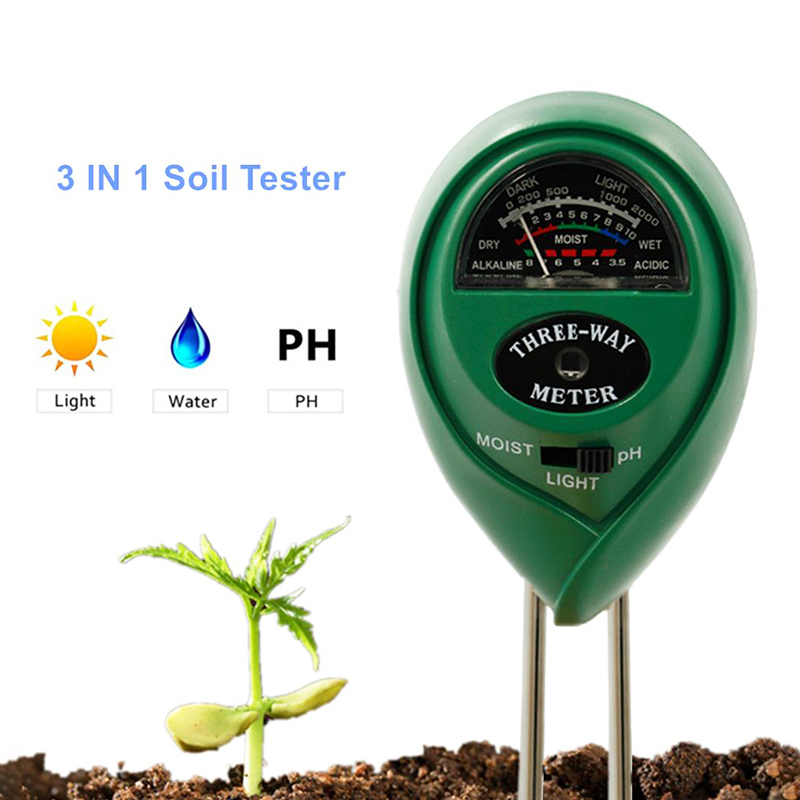 Gardening Supplies Gauge Meter With PH Acidity Moisture Testing Usage Digital Sunlight Moisture Garden Soil Tester