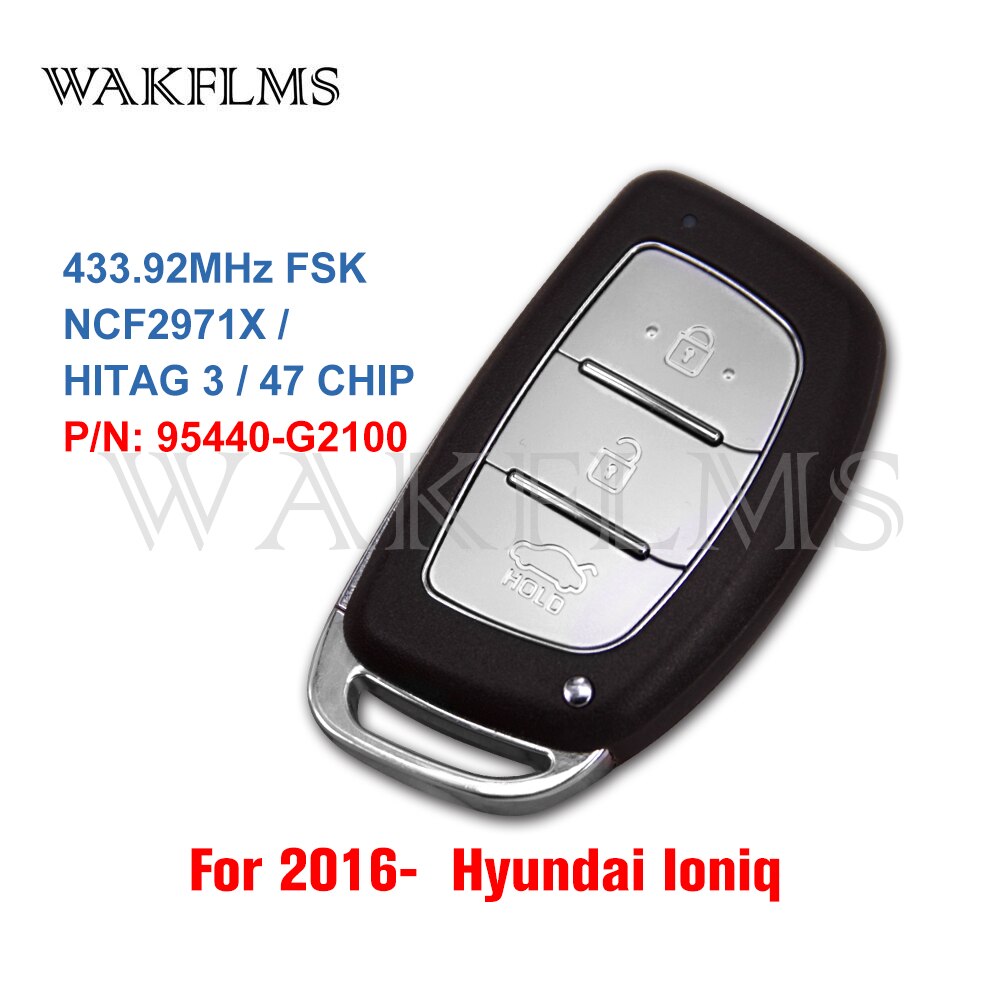 95440-G2100 Voor Hyundai Ioniq 433.92Mhz ID47 Passieve Keyless Entry Gaan Proximity Smart Auto Remote Key Vervanging