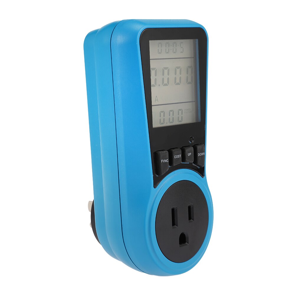 Household Power Meter Measuring Outlet Socket Electricity Usage Monitor