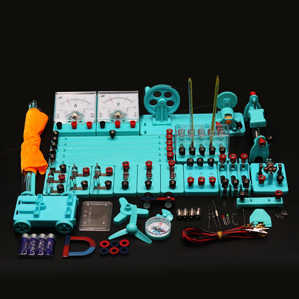 Expériences de magnétisme en physique, apprenez, laboratoires, Kit d'expérimentation, Circuit électrique, magnétisme, pour le premier cycle du secondaire