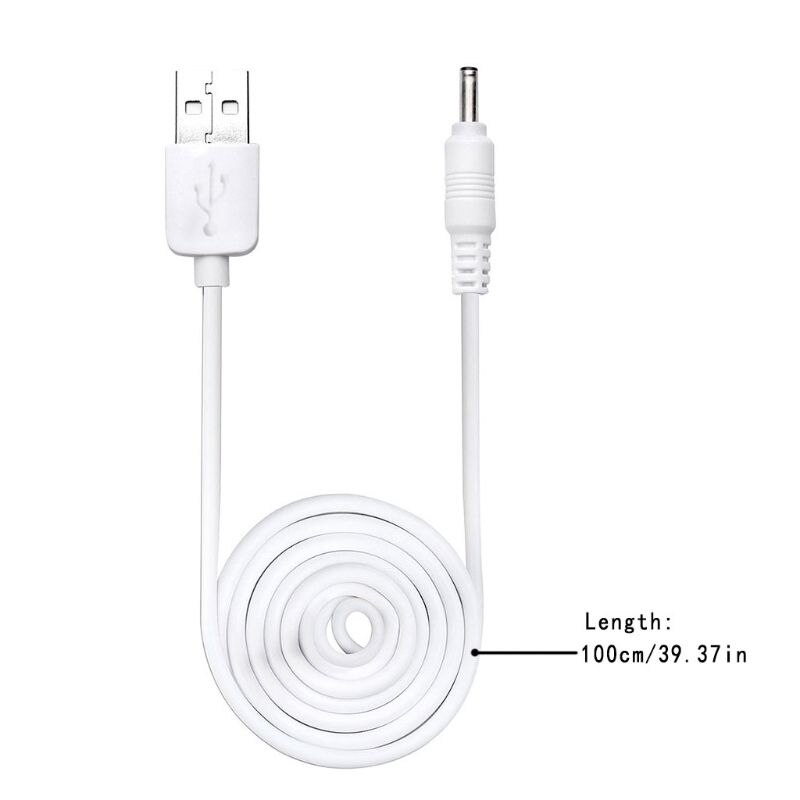 Usb - dc 3.5v -latauskaapelin vaihto foreo luna/luna 2/ mini/mini 2/ go/luxe -puhdistusaineeseen usb -laturin johto 100cm r91a