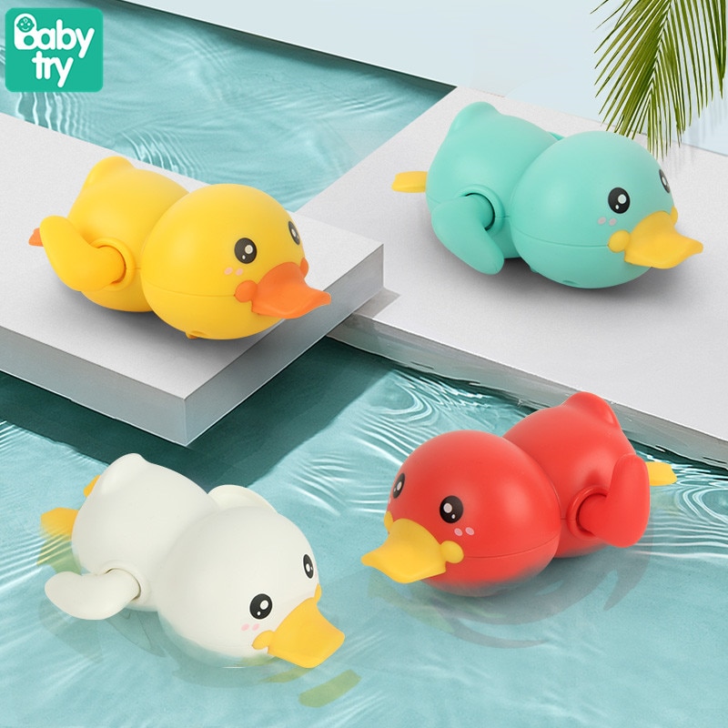 Baby Wind-up Duck Bath Water Toys for Children Bathing Beach Shower Water Juguete Classic Cute Cartoon Toys Infant Toddler