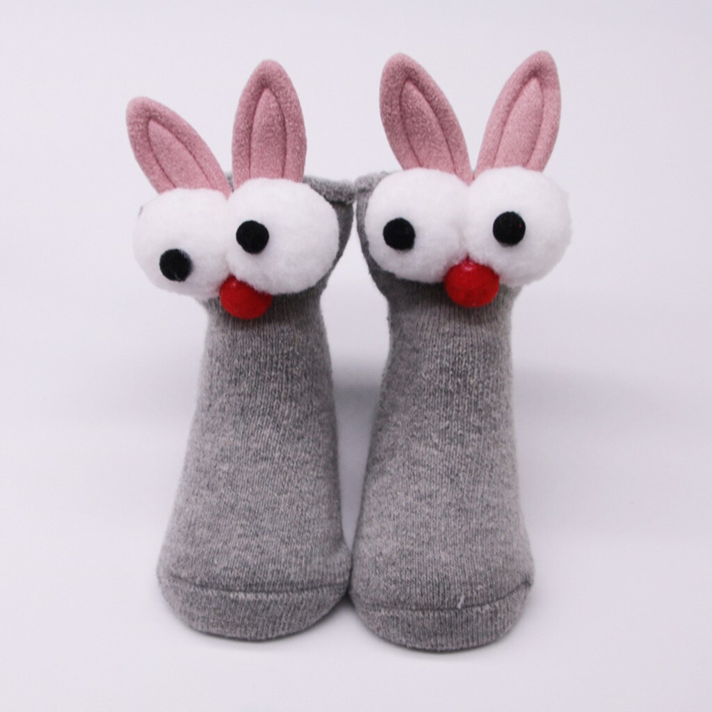 Calcetines de algodón antideslizantes con dibujos animados para bebés, calcetín para niños y niñas