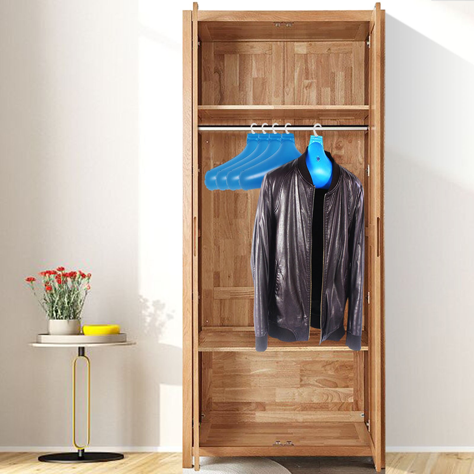 Kledfairy k Pvc gonflable porte-cintre pliable voyage Portable cintres (6/7/8 pièces) balcon