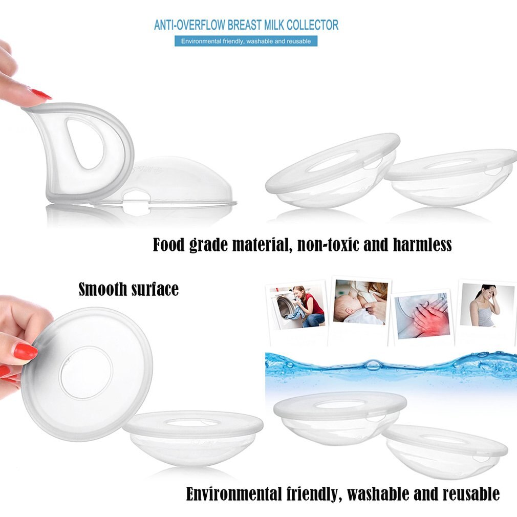 Cubierta de Gel de sílice para colector de leche materna, fuente de alimentación de bebé, succión de pezón, suave, almohadilla de enfermería reutilizable, 2 uds.